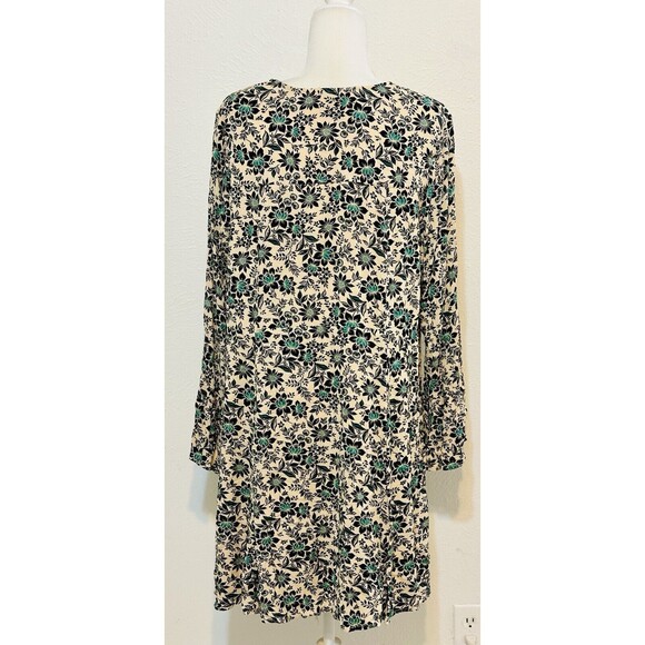 Torrid Size 2X Gauze Lace-Up Skater Dress Floral Tasseled Lined Boho Feminine - Picture 11 of 16